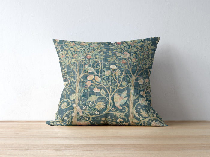 Melsetter Outdoor Pillows William Morris Teal Blue