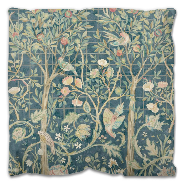 Melsetter Outdoor Pillows William Morris Teal Blue