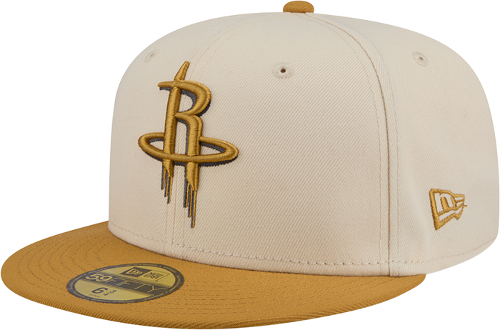 Men's Houston Rockets New Era 59FIFTY Color Pack Fitted Cap (Cream)