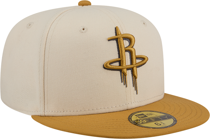 Men's Houston Rockets New Era 59FIFTY Color Pack Fitted Cap (Cream)