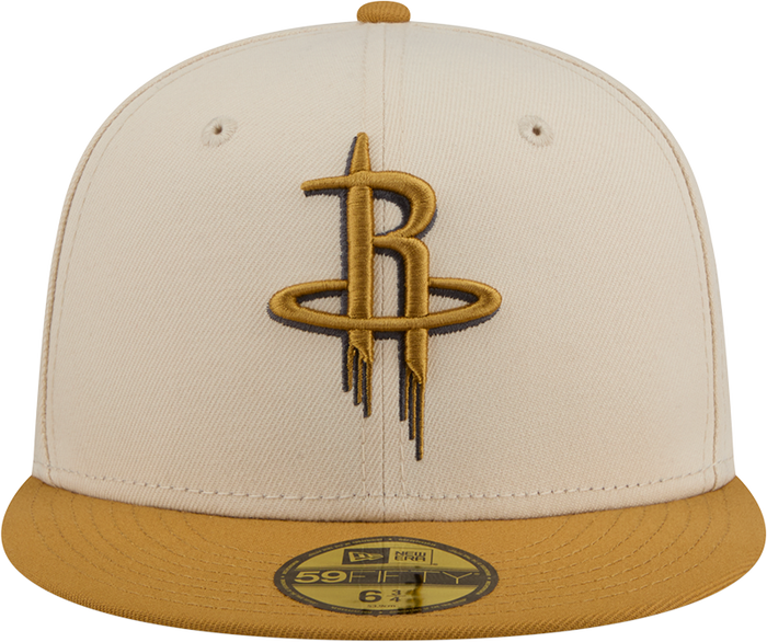 Men's Houston Rockets New Era 59FIFTY Color Pack Fitted Cap (Cream)