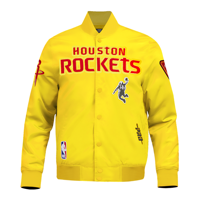 Men's Houston Rockets Pro Standard Satin Jacket (Yellow)