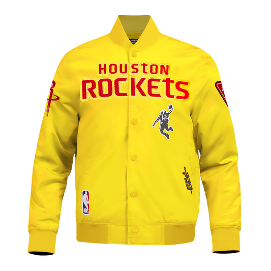 Men's Houston Rockets Pro Standard Satin Jacket (Yellow)