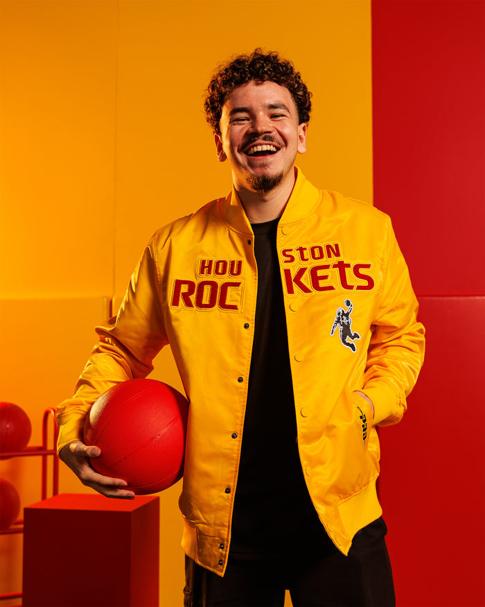 Men's Houston Rockets Pro Standard Satin Jacket (Yellow)
