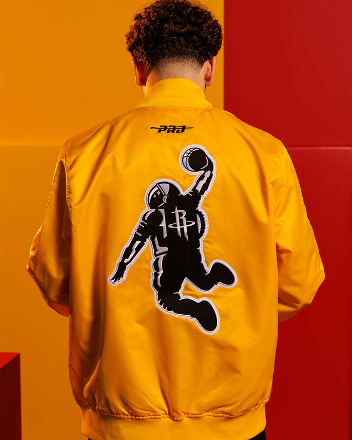 Men's Houston Rockets Pro Standard Satin Jacket (Yellow)