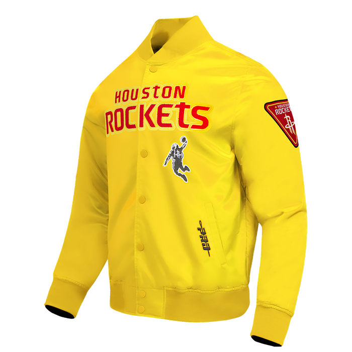 Men's Houston Rockets Pro Standard Satin Jacket (Yellow)