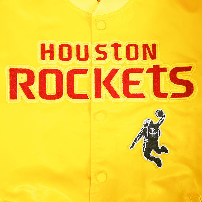 Men's Houston Rockets Pro Standard Satin Jacket (Yellow)