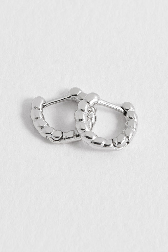 Men's Rope Huggie Hoop