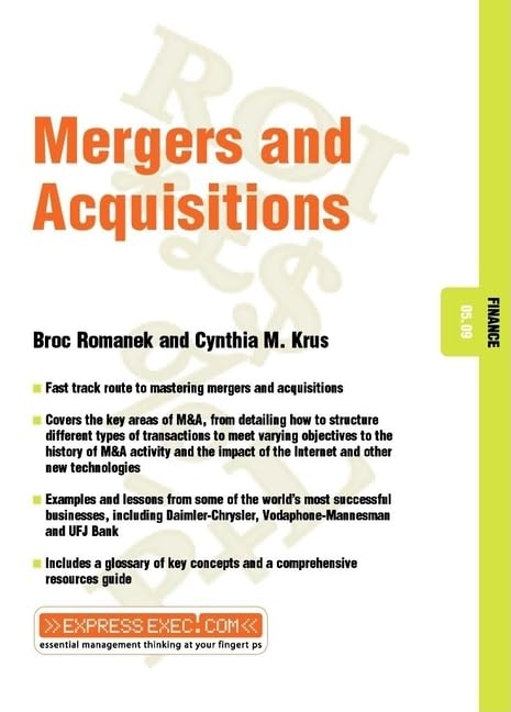 Mergers and Acquisitions Finance 05 09