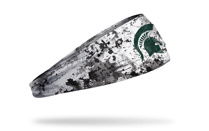 Michigan State University: Grunge Black Big Bang Lite Headband - View 2