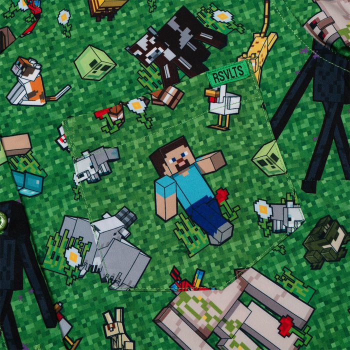 RSVLTS RSVLTS® Minecraft "Overworld Odyssey" Women's _ KUNUFLEX Short Sleeve Shirt Minecraft "Overworld Odyssey" Women's _ KUNUFLEX Short Sleeve Shirt
