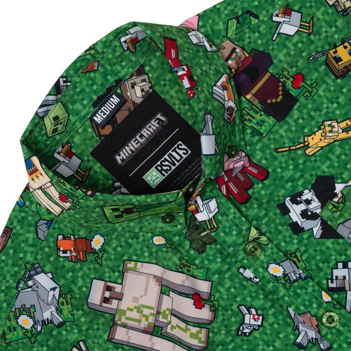 RSVLTS RSVLTS® Minecraft "Overworld Odyssey" Youth  _ KUNUFLEX Short Sleeve Shirt Minecraft "Overworld Odyssey" Youth  _ KUNUFLEX Short Sleeve Shirt
