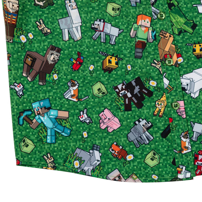 RSVLTS RSVLTS® Minecraft "Overworld Odyssey" Youth  _ KUNUFLEX Short Sleeve Shirt Minecraft "Overworld Odyssey" Youth  _ KUNUFLEX Short Sleeve Shirt