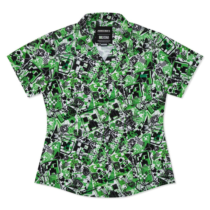 RSVLTS XS RSVLTS® Minecraft "Explosive Encounters" Women's _ KUNUFLEX Short Sleeve Shirt Minecraft "Explosive Encounters" Women's _ KUNUFLEX Short Sleeve Shirt