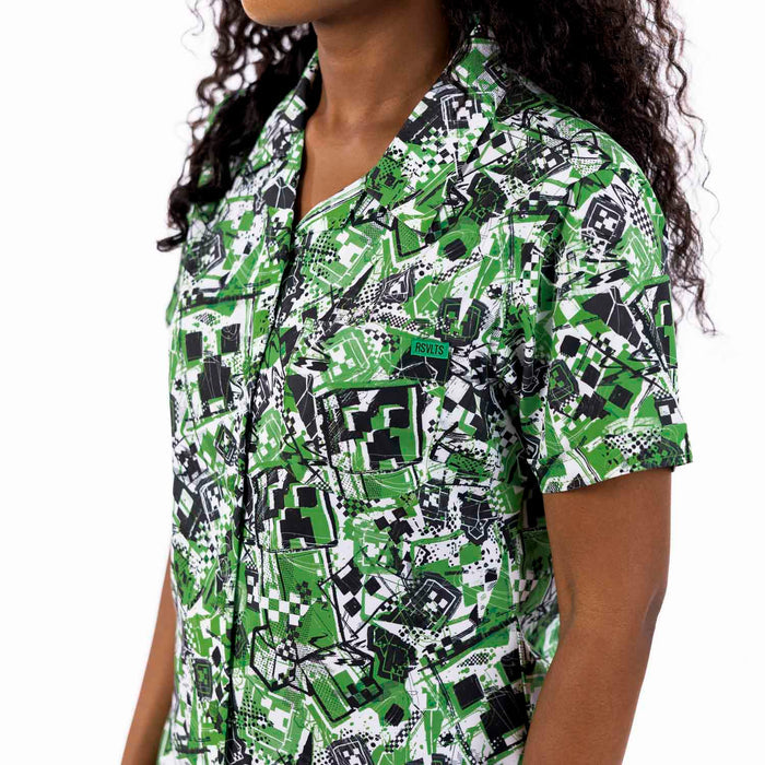 RSVLTS Minecraft Women's Short Sleeve Shirt Minecraft "Short Fuse" – Women's KUNUFLEX Short Sleeve Shirt Minecraft "Short Fuse" – Women's KUNUFLEX Short Sleeve Shirt