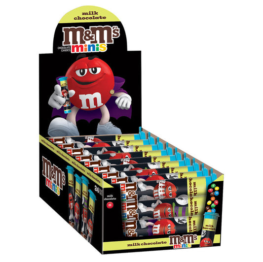M&M's Halloween Mini Milk Chocolate Candy Tube - 24 Count