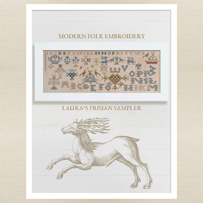Modern Folk Embroidery - Laura's Frisian Sampler - Roxy Floss Pack