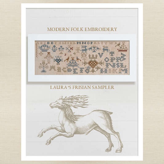 Modern Folk Embroidery - Laura's Frisian Sampler - Roxy Floss Pack