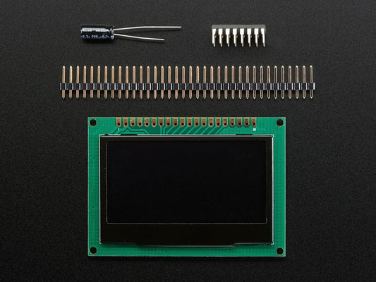 Monochrome 2.42" 128x64 OLED Graphic Display Module Kit by The Pi Hut - The Pi Hut