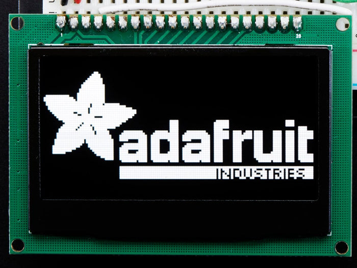 Monochrome 2.42" 128x64 OLED Graphic Display Module Kit by The Pi Hut - The Pi Hut