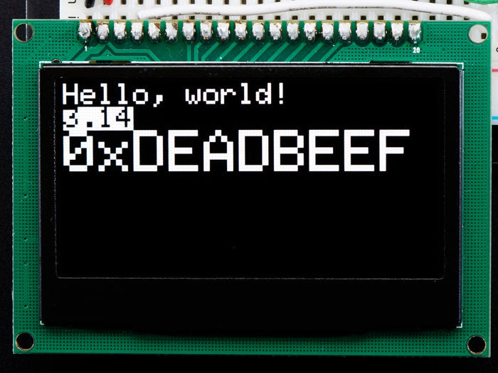 Monochrome 2.42" 128x64 OLED Graphic Display Module Kit by The Pi Hut - The Pi Hut