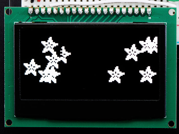 Monochrome 2.42" 128x64 OLED Graphic Display Module Kit by The Pi Hut - The Pi Hut