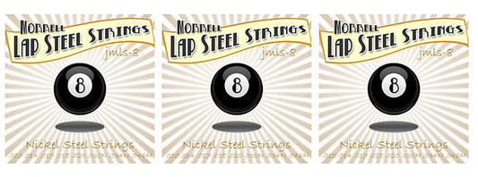 Morrell JMLS-8 Premium 8-String Lap Steel Guitar Strings Nickel Steel (3 Pack)
