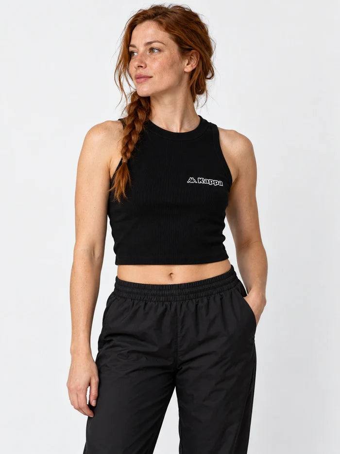 Musculosa Mujer Kappa Logo Fadiaf 2 Negro — vista principal
