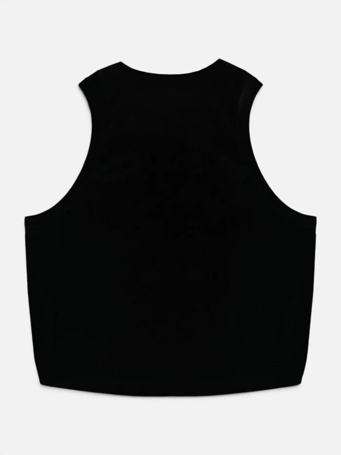 Musculosa Mujer Kappa Logo Fadiaf 2 Negro