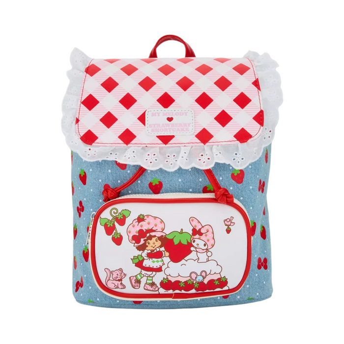 My Melody x Strawberry Shortcake Mini Backpack Bags BIOWORLD
