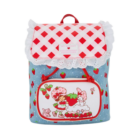 My Melody x Strawberry Shortcake Mini Backpack Bags BIOWORLD