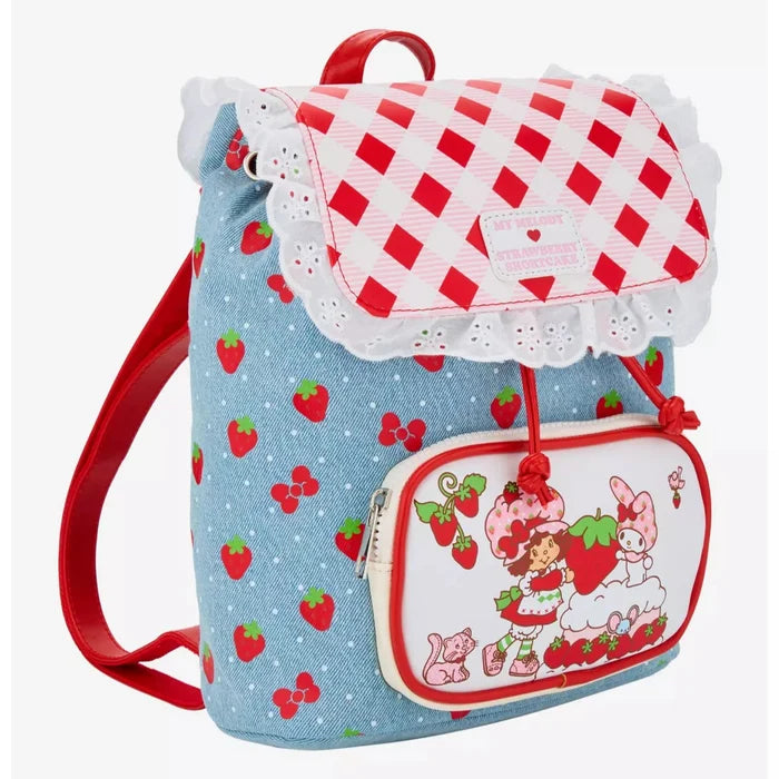 My Melody x Strawberry Shortcake Mini Backpack Bags BIOWORLD