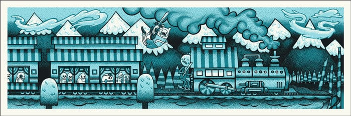 Mystery Train Blue Colorway John Vogl poster