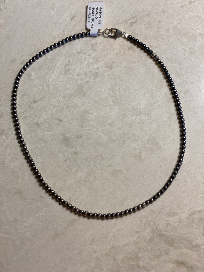 Navajo Sterling, native pearls choker