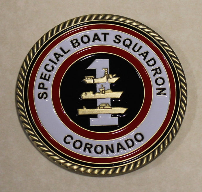 Naval Special Warfare Command Special Boat Squadron 1 / One Navy Challenge Coin / SWCC SEAL