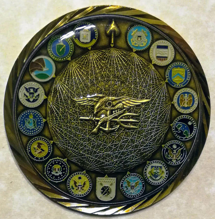 Navy SEAL Trident Spectre / Spooks 2013 Version Navy Challenge Coin