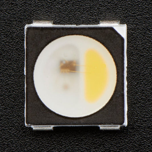 NeoPixel RGBW LEDs w/ Integrated Driver Chip - Natural White (~4500K - Black Casing - 10 Pack) by Adafruit - The Pi Hut