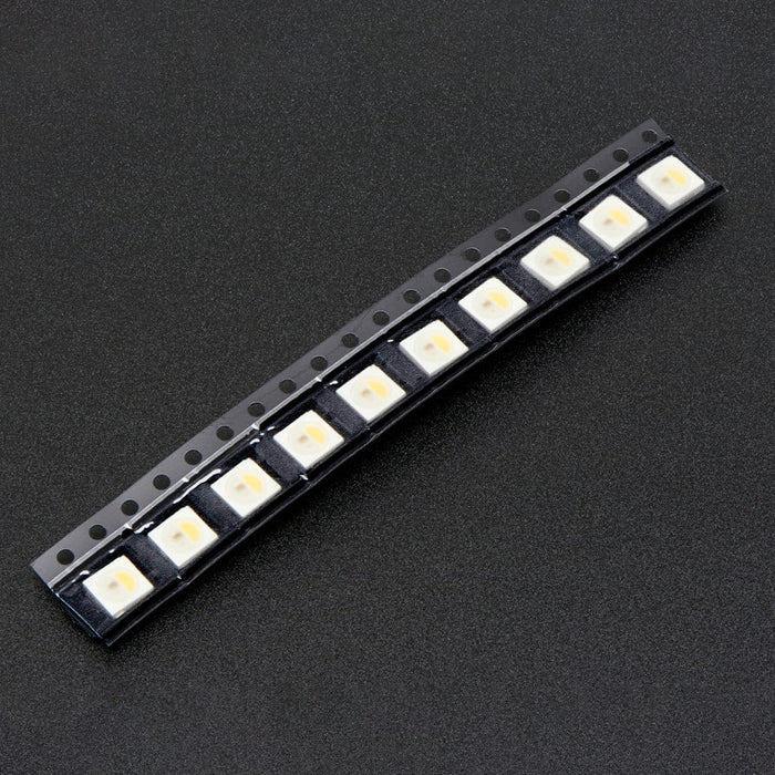 NeoPixel RGBW LEDs w/ Integrated Driver Chip - Natural White (~4500K - White Casing - 10 Pack) by Adafruit - The Pi Hut