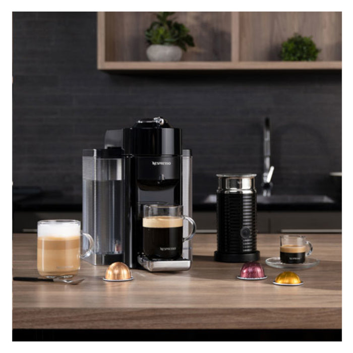 NESPRESSO Vertuo Coffee & Espresso Machine by De'Longhi with Aeroccino Milk Frother - Grey - ENV135GYAECA