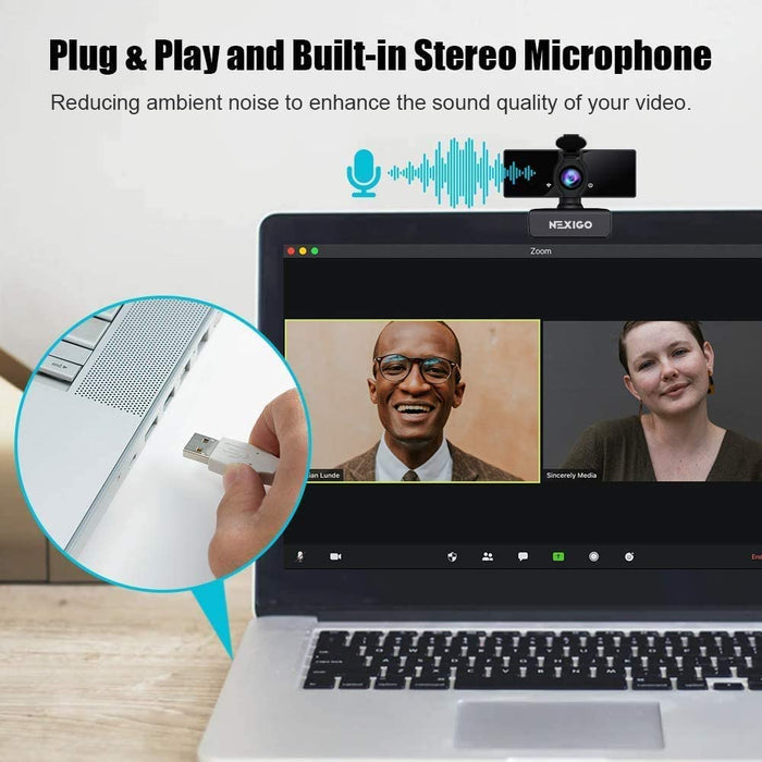 The N660 is a plug-and-play webcam with dual built-in microphones.