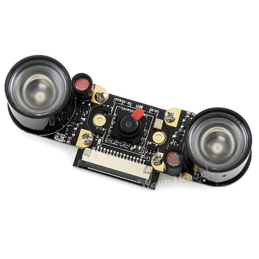Night Vision Camera for Raspberry Pi - IR-CUT 5MP (Version E) [Discontinued] by Waveshare - The Pi Hut