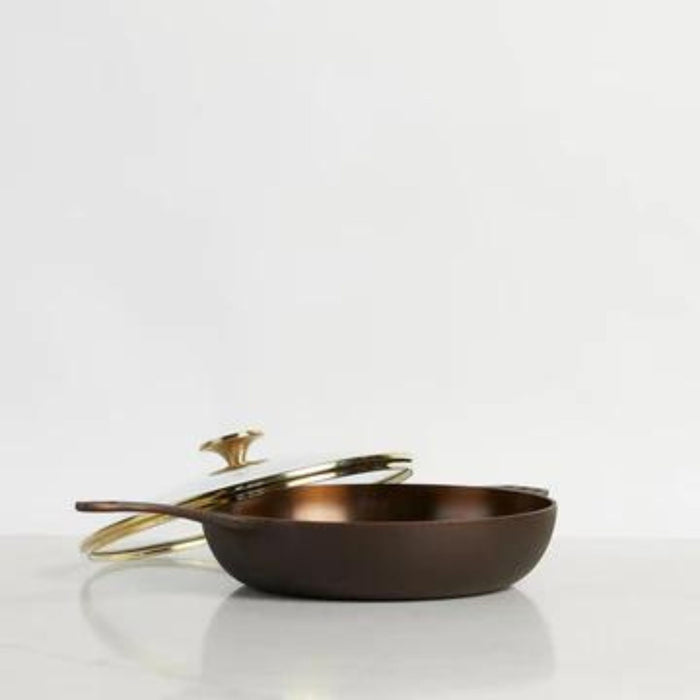 11 inch cast iron skillet with glass lid