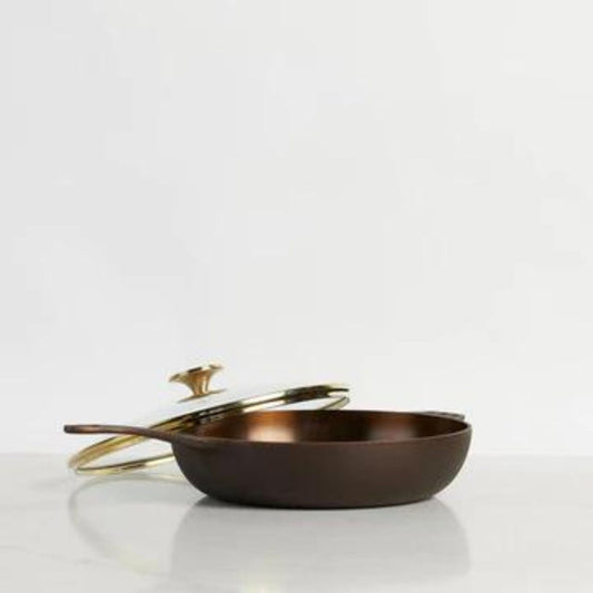 11 inch cast iron skillet with glass lid