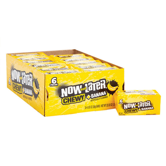 Now and Later Banana Hard Candy - 24 Count