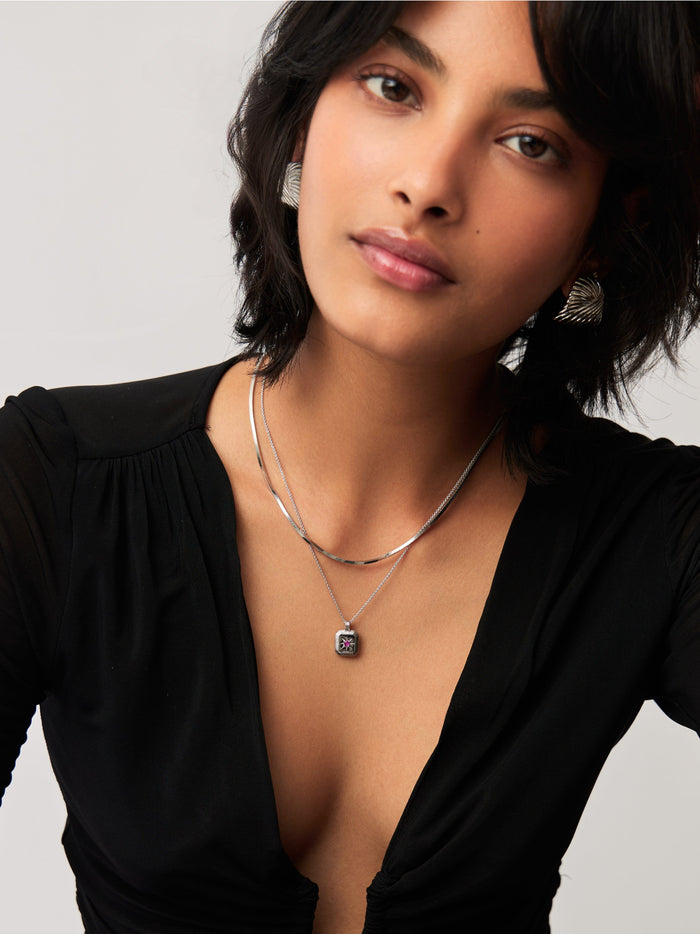 October Birthstone Pendant Necklace | Pink Tourmaline/October Necklaces Missoma