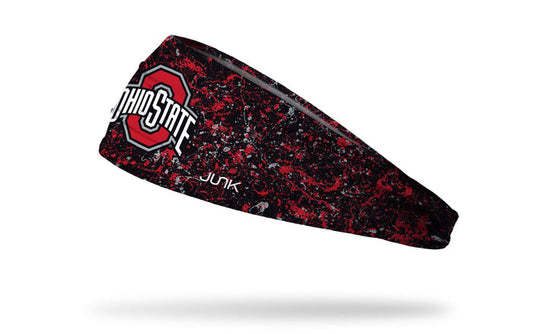 Ohio State: Splatter Black Big Bang Lite Headband - View 1