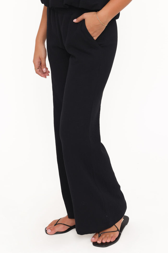 Petal and Pup USA SETS Olivia Pant Set - Black