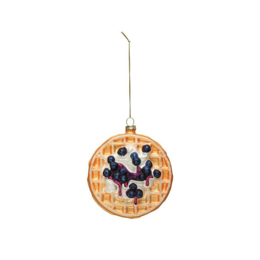 blueberry waffle ornament