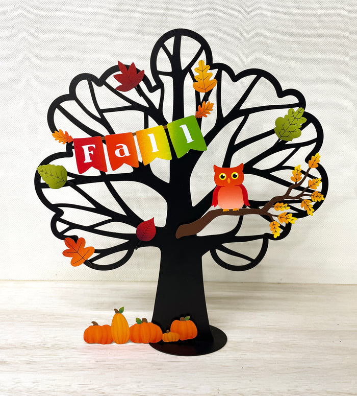 Owl on Fall Branch Magnet