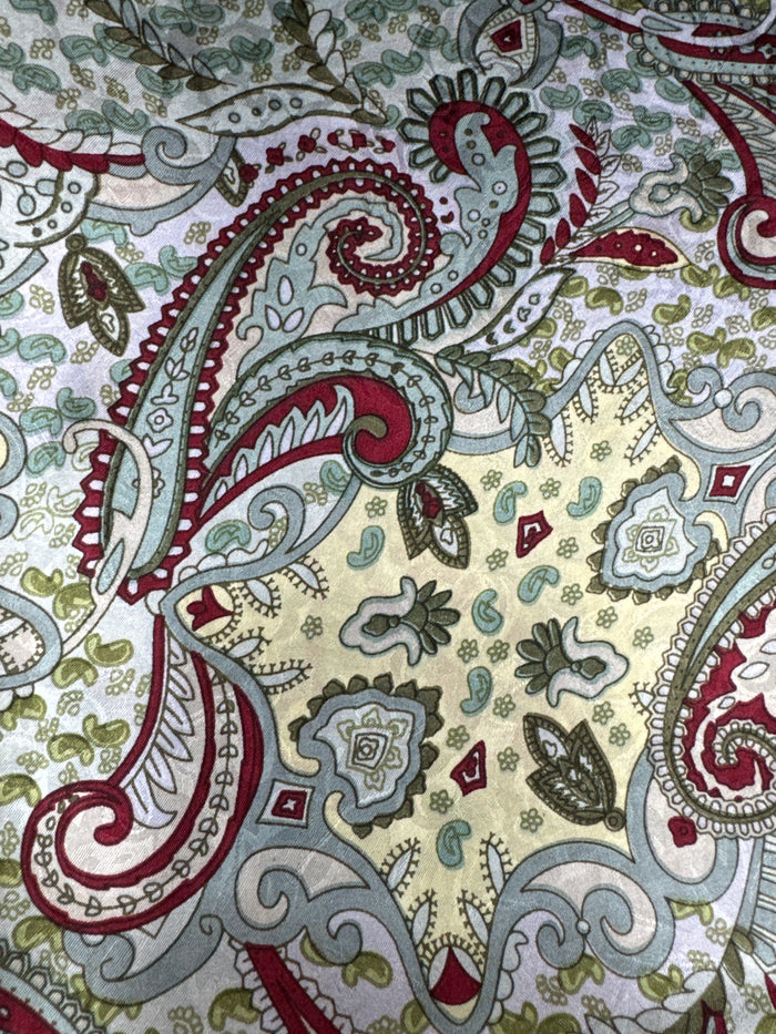 Paisley Mint Madness Silk Scarf Wild Rag